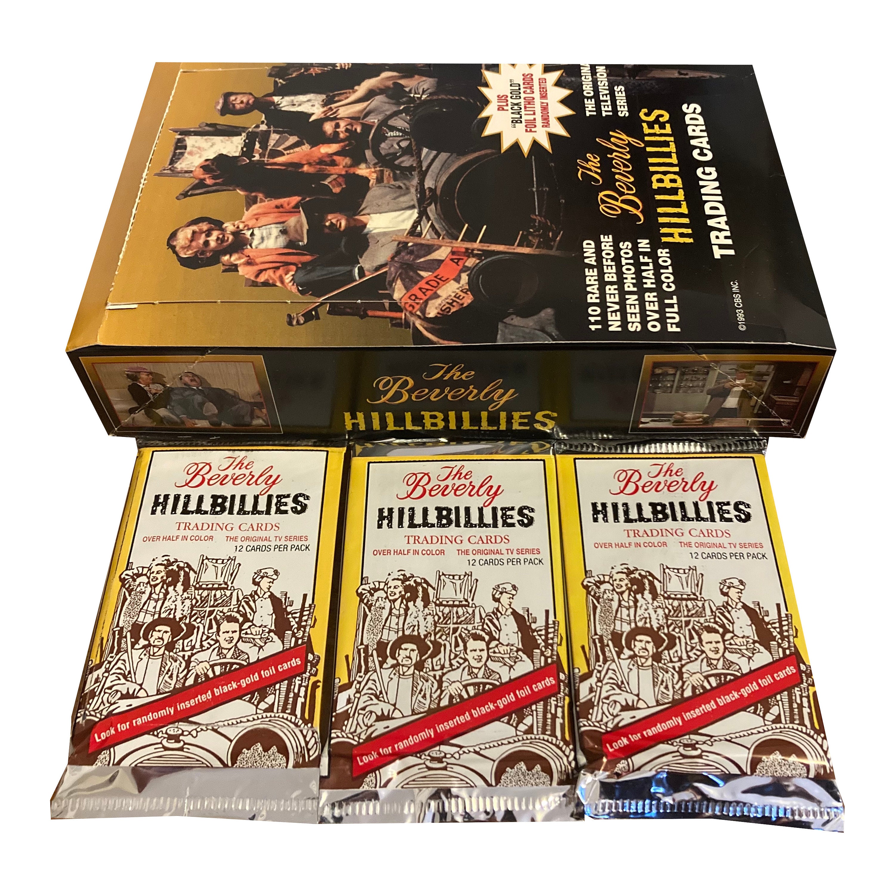 3 Packs of the Beverly Hillbillies Vintage Trading Cards. 12 Cards