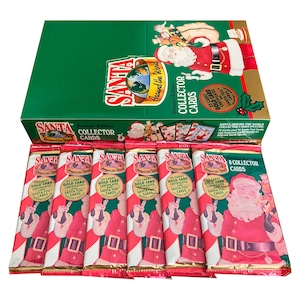 6 jeux de cartes à collectionner vintage Père Noël du monde entier. Première édition. 8 cartes par paquet. 1994. Collectionnez-les tous ! Faits intéressants sur le Père Noël !