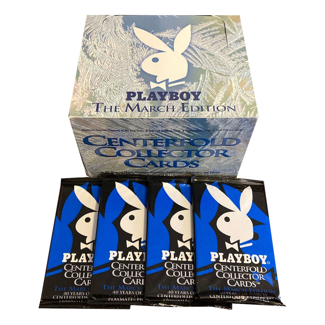 4 Packs of Playboy Centerfold Collector Cards the March Edition. 40 Years of Centerfolds, Covers