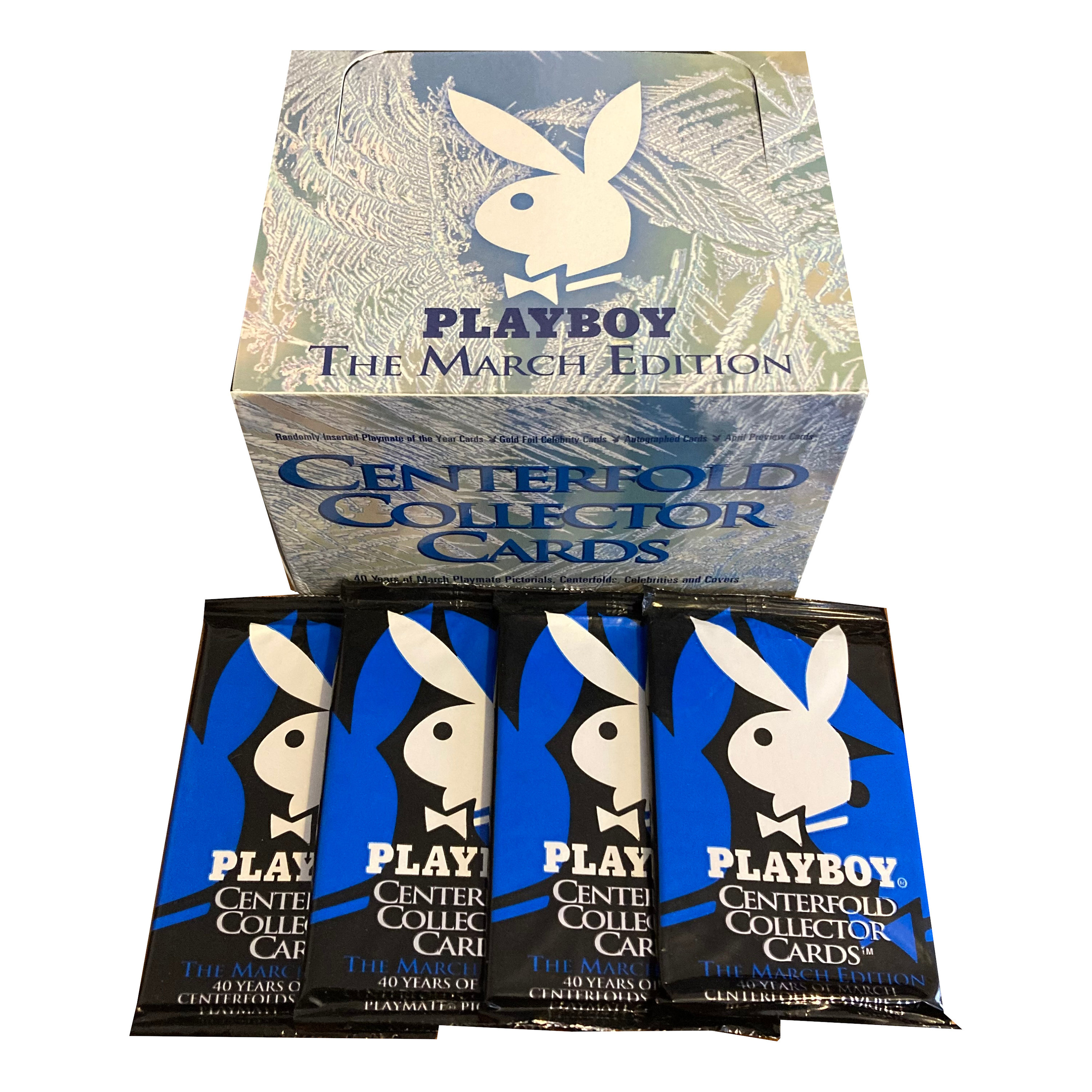4 Packs of Playboy Centerfold Collector Cards - the March Edition 