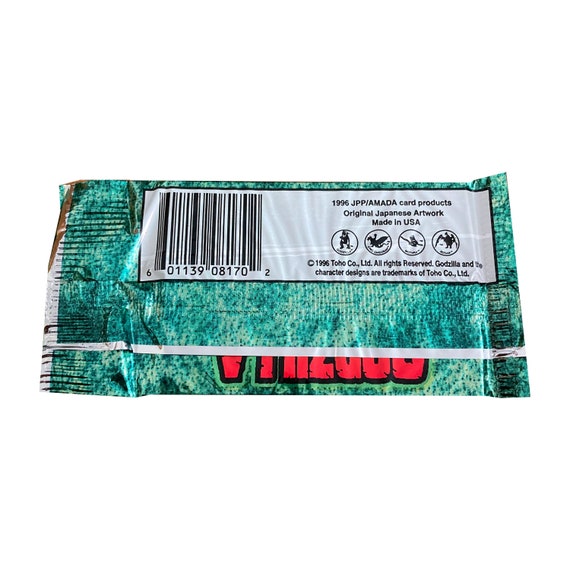 1 Pack of Godzilla Vintage Chromium Trading Cards. Released by Jpp