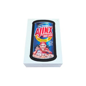 Wacky Packages All-New Series 6 complete set of 80 vintage sticker cards in excellent condition. Topps 2007. ANS6 GPK