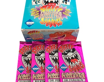 4 Pack of Street Shark Puzzle Cards by Collectors Edge 1995 - Etsy