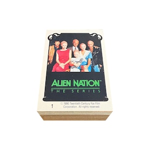 Alien Nation (The Series) complete set van 60 vintage ruilkaarten in uitstekende staat. Uitgebracht door FTCC in 1990. Heeft iemand de show gezien?