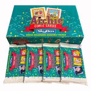 4 Packungen mit Archie Comic-Karten. 10 Karten pro Packung. Bonus Hologramme zufällig eingefügt. Skybox 1992. Betty Veronika Jughead Riverdale!