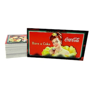 Cola Cola Sign of Good Taste wide vision complete set. 72 kaarten in uitstekende staat. Collect-a-Card 1996. Prachtig nostalgisch kunstwerk!