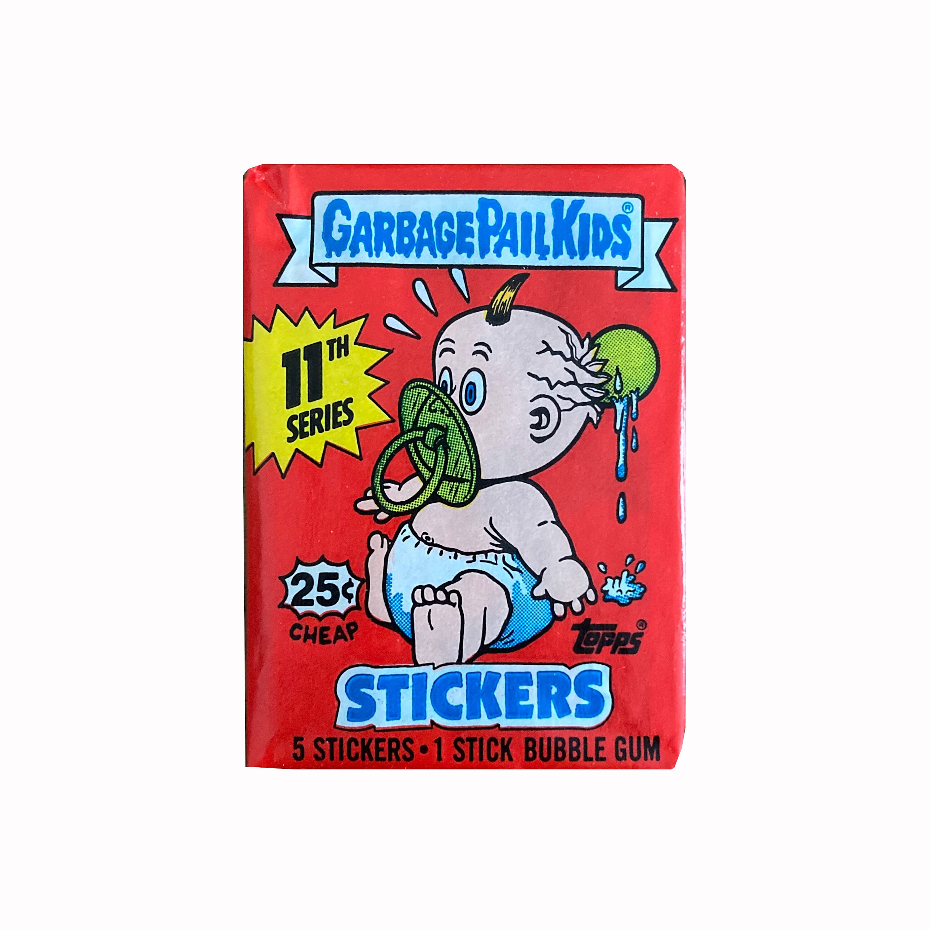 Garbage Pail Kids Original Series 11 Vintage Wax Pack. Contains 5
