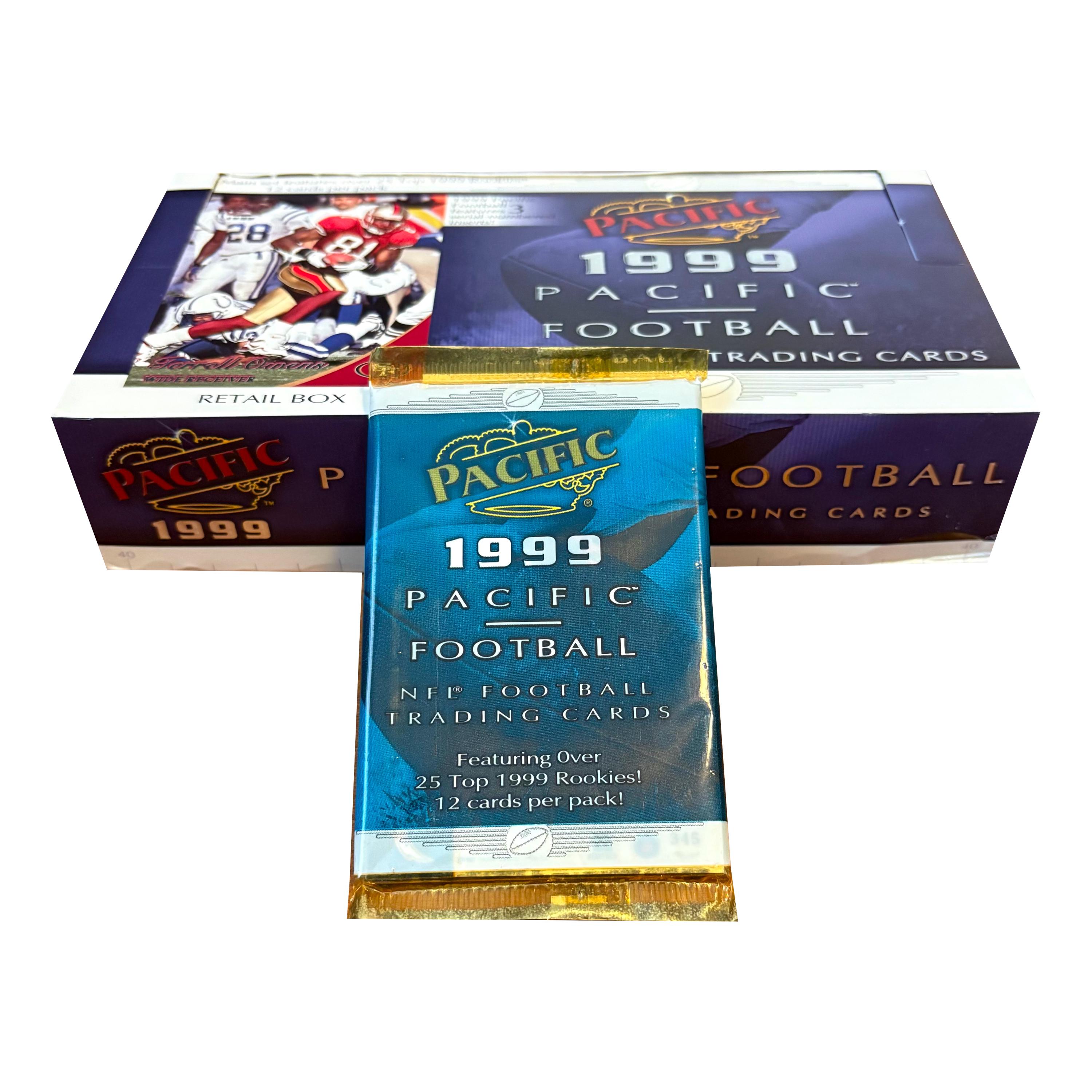 1999年パシフィック・ビンテージNFLフットボールカード1パック。1