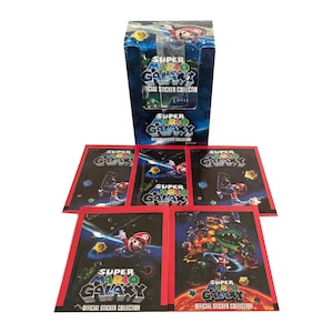 5 Packungen der offiziellen Super Mario Galaxy-Aufklebersammlung. Nintendo Aufkleber. 5 Sticker pro Packung. Sammle alle 156! Europäischer Import ! HTF!
