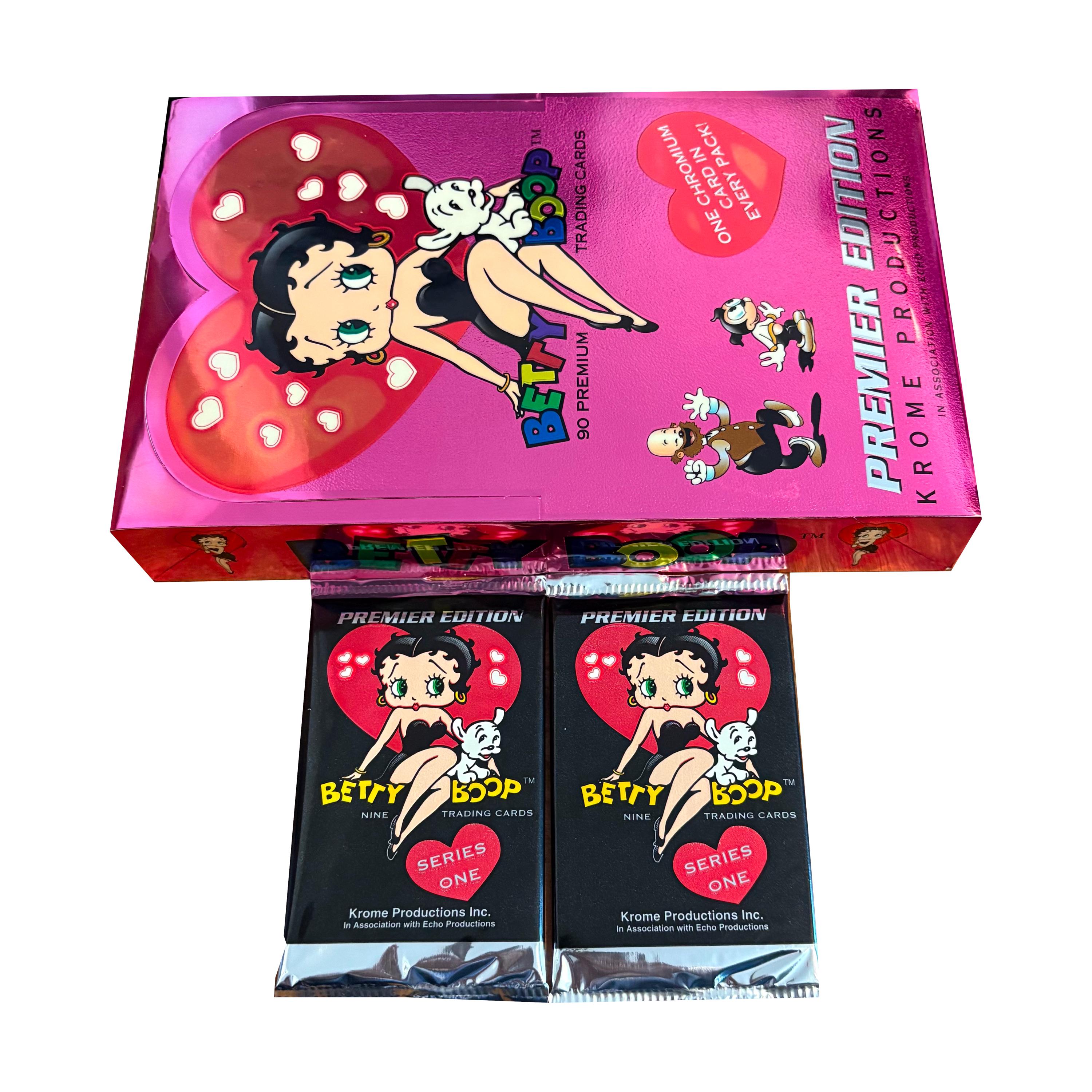 2 Packs of Betty Boop Premier Edition Trading Cards. 9 Cards per
