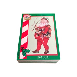 Juego completo de 72 cartas coleccionables antiguas de Santa Around the World, edición principal, en excelentes condiciones. MTC 1995. ¡Ho ho ho!