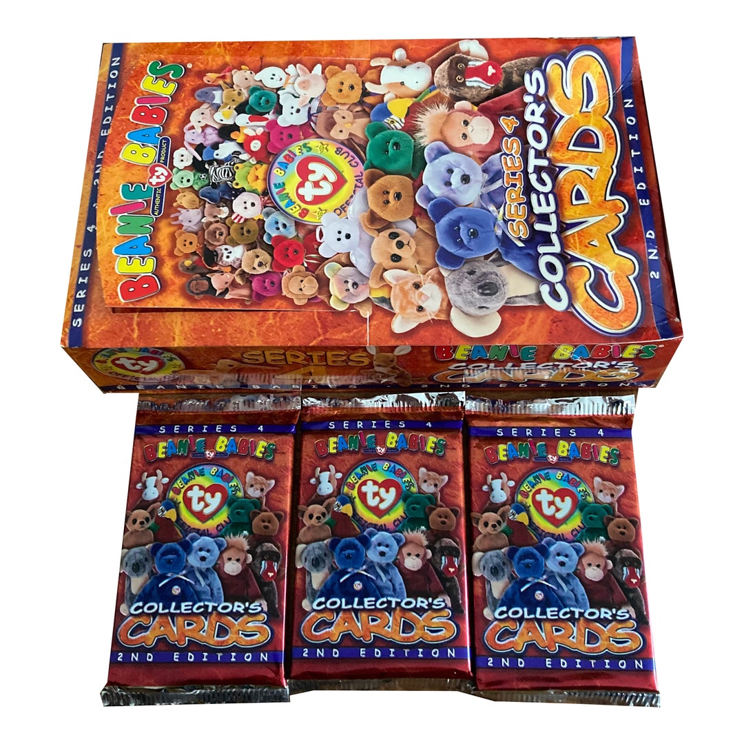 ビーニーベイビーズ コレクターズカード 3パック。シリーズ4