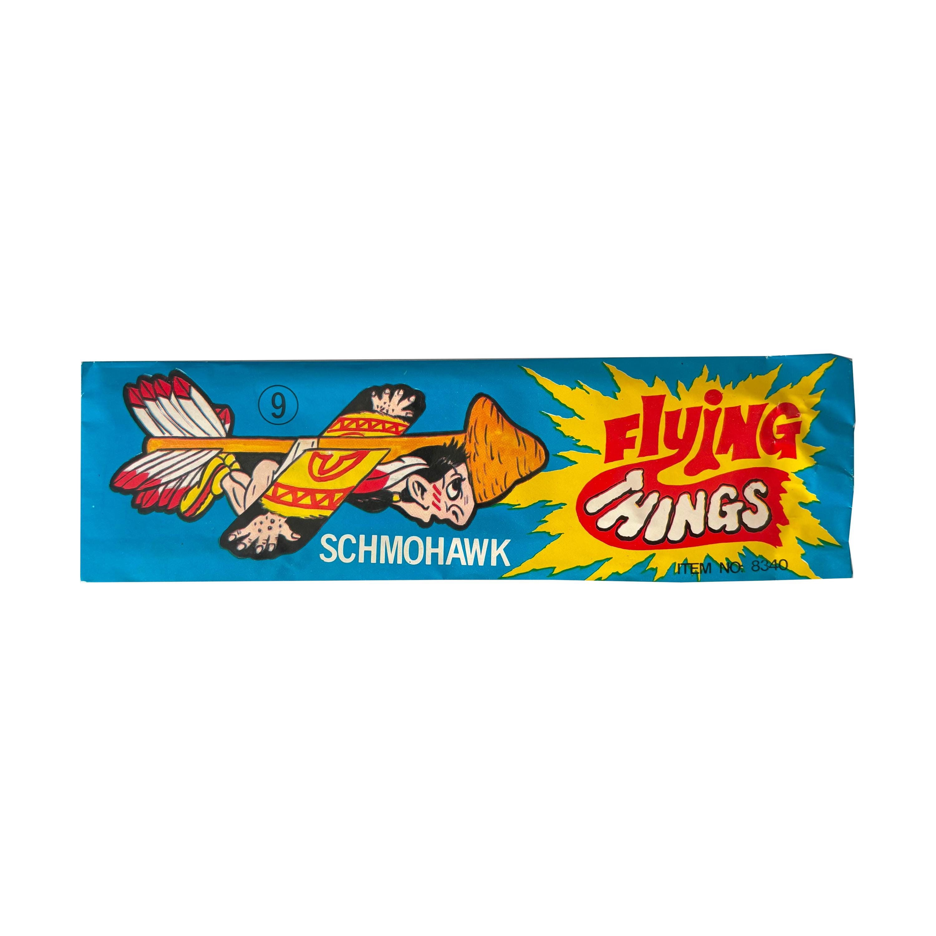 Topps Flying Things Box Vintage 1970s Era Flying Things #9 Schmohawk Foam Airplane in Sealed ...