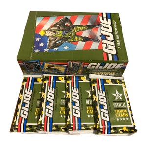 4 Packungen G.I. Joe alte Sammelkarten! 12 Karten pro Packung. Ein echter amerikanischer Held! Sammle sie alle! Impel 1991.