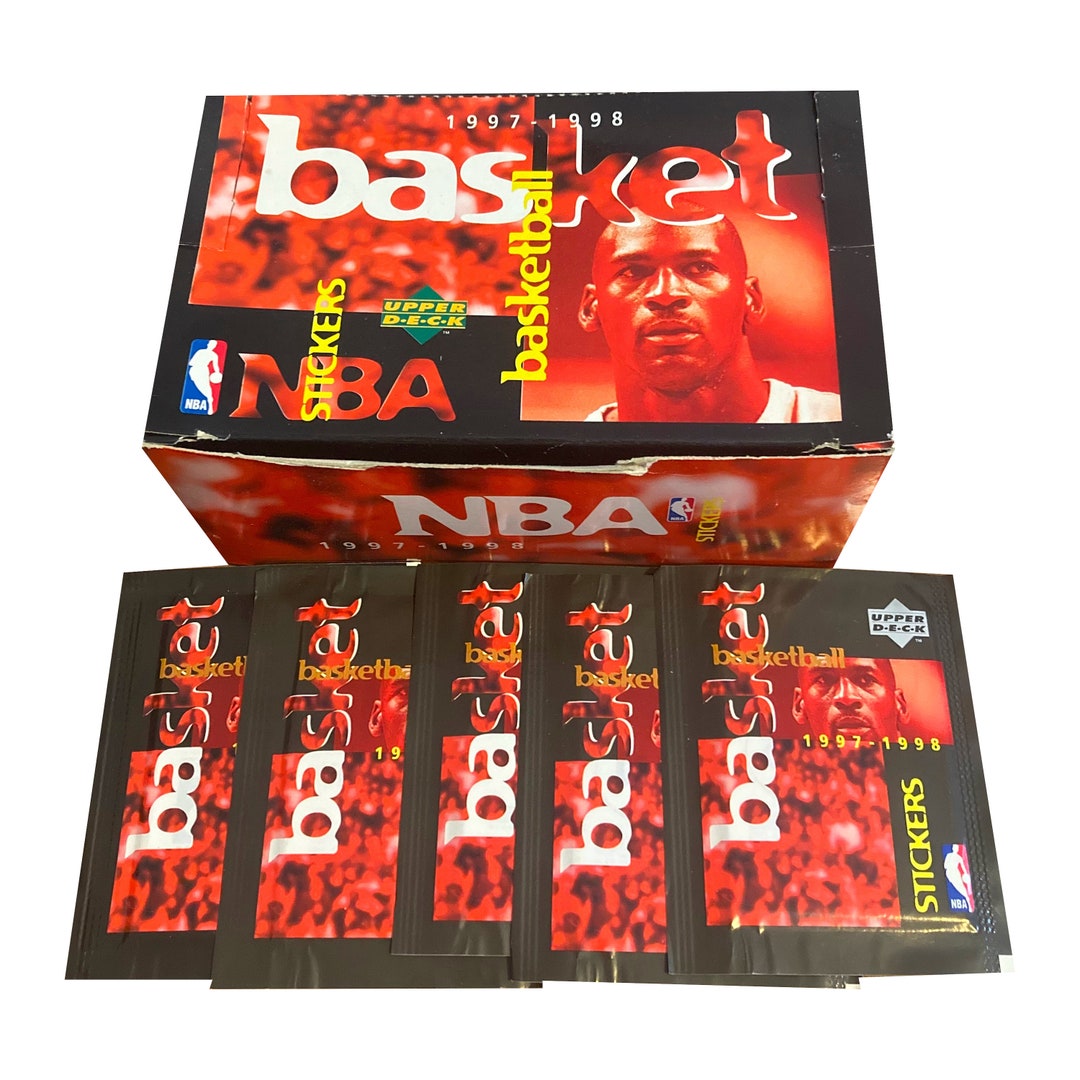 5 Packs of 1997-1998 NBA Basketball Stickers. 6 Stickers per Pack ...