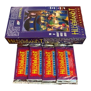 4 Packungen Greg & Tim Hildebrandt Separate and Together vintage Sammelkarten in Chrom. 7 Karten pro Packung. Bilder aus dem Comic 1995.