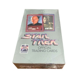 工場で未開封の Star Trek 25 周年記念シリーズ 1 ビンテージ トレーディング カード ボックス。36 パック、1 パックあたり 12 枚のカード。全 160 枚を集めましょう。Impel 1991。