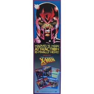 The Uncanny X-Men Promo Poster. Maße 9,75 "x 34"" Wird viertelgefaltet geliefert. Illustriert von Jim Lee. Impel 1992. Sehr seltenes X-Men Sammlerstück!