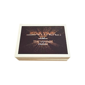 Star Trek IV - The Voyage Home complete set of 60 vintage trading cards in excellent condition. Released by FTCC in 1987. Star Trek 4