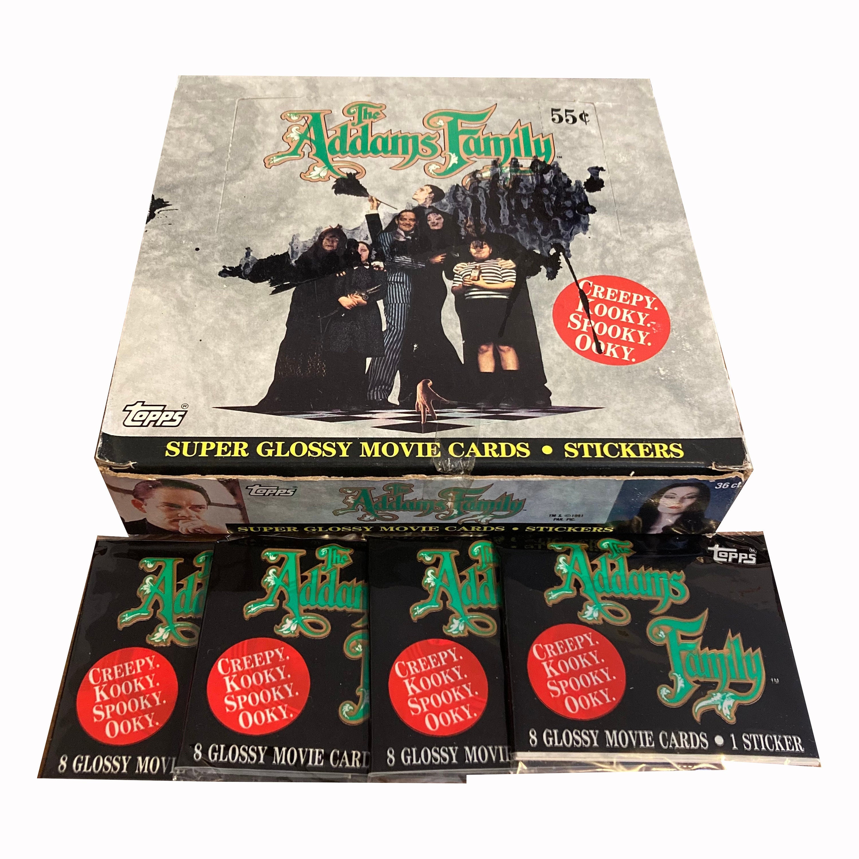 4 Packs of the Addams Family Vintage Trading Cards. Each