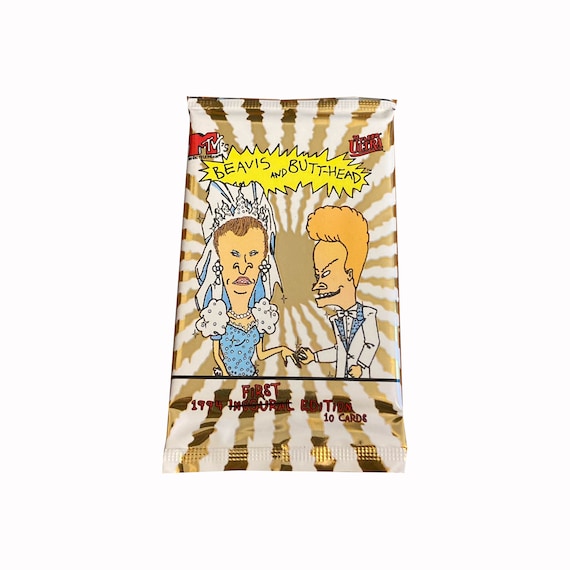 1 Pack of Beavis and Butt-head Vintage Trading Cards. You