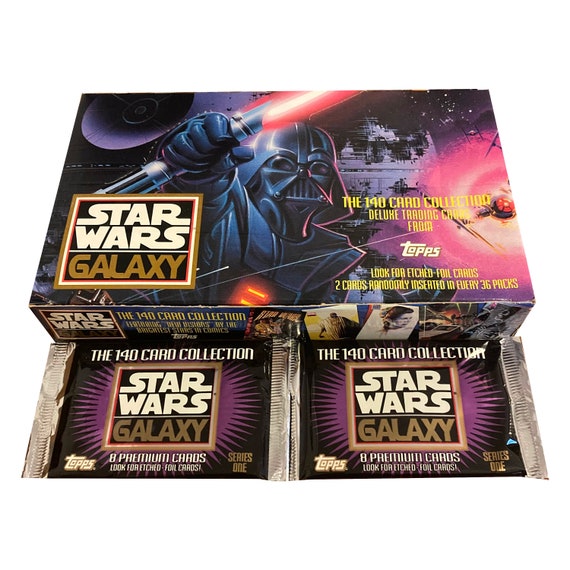 Star Wars トレーディングカード 2BOXセット 2 Packs of Star Wars Galaxy Series 1 Vintage Deluxe Trading Cards
