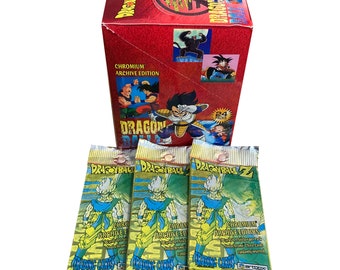 Dragonball Z Chromium Archive Edition Trading Cards Booster Pack 10 pack LOT 