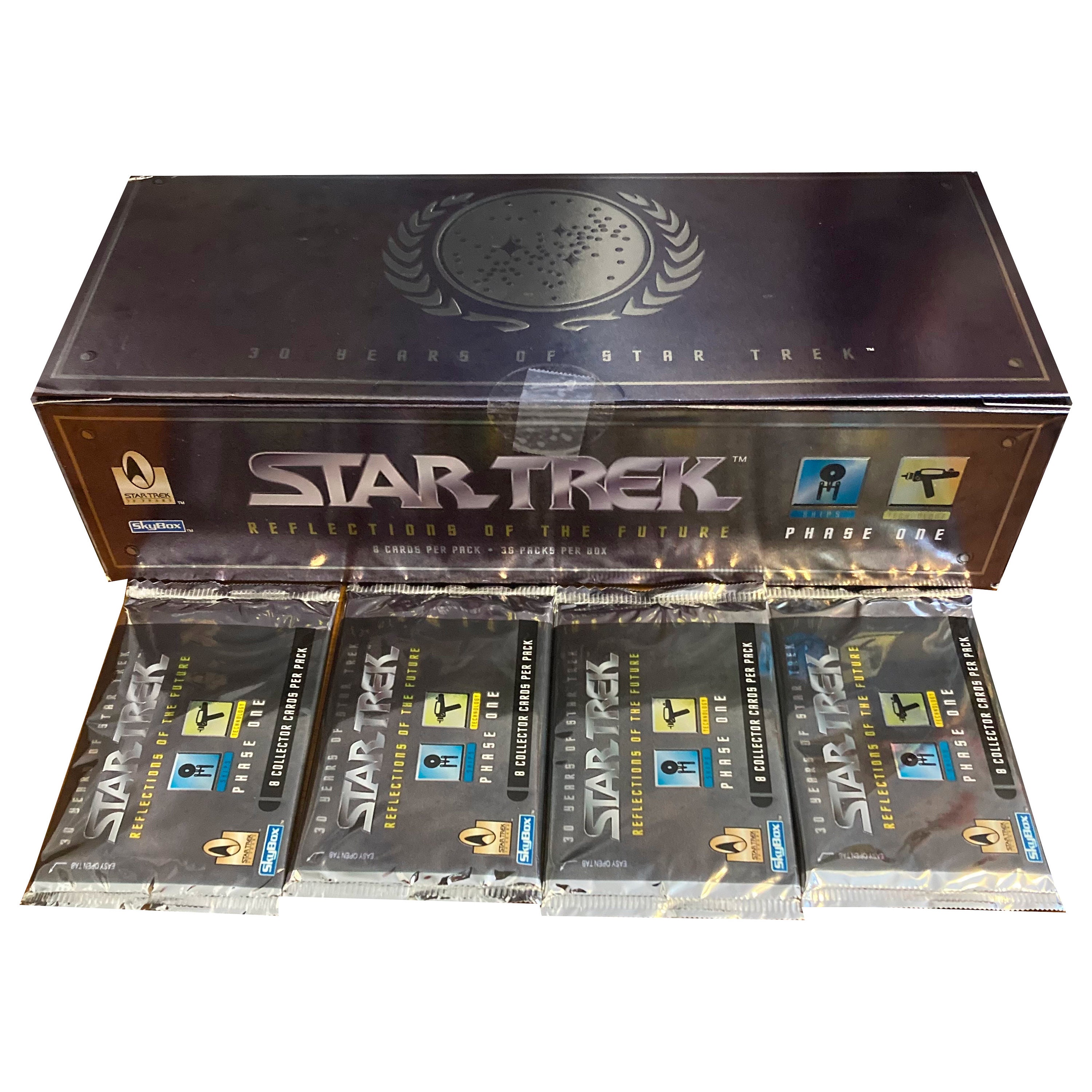 4 Packs of Star Trek Reflections of the Future Phase One (ships 
