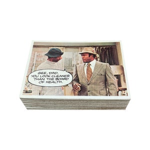 Good Times complete set van 55 vintage ruilkaarten + 11 stickers in uitstekende staat. Inclusief lege waxverpakking Topps 1975. Dy-No-Mite!