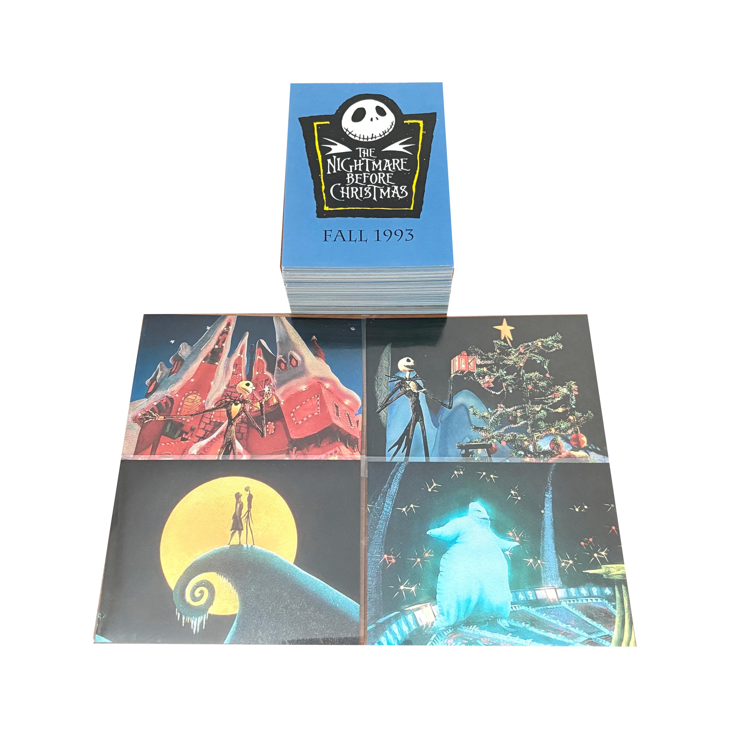 The Nightmare Before Christmas Complete Set of 90 Vintage Trading