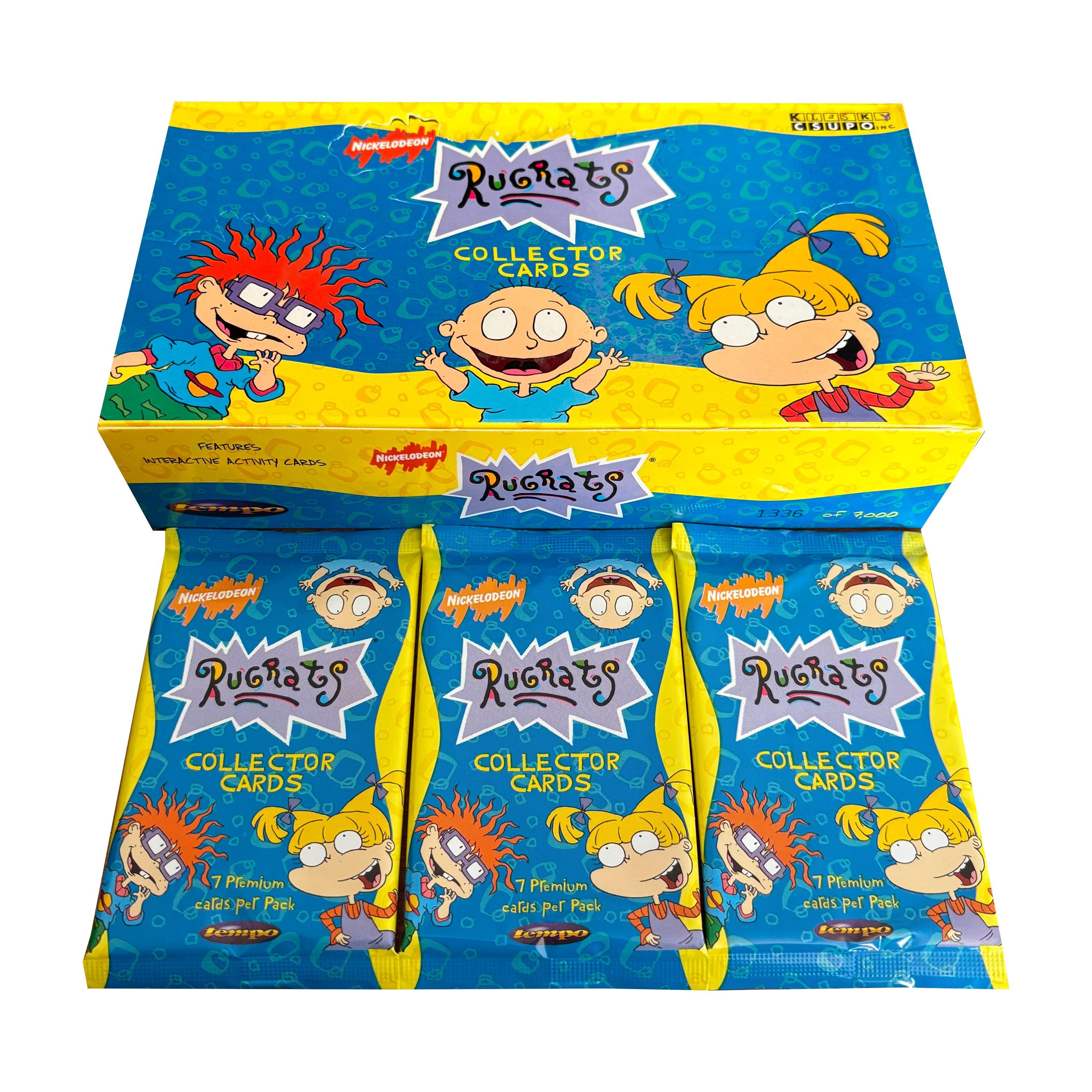 3 Packs of Rugrats Vintage Collector Cards. 7 Cards per Pack
