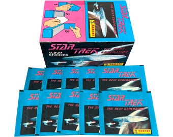 10 Packs of Star Trek the Next Generation Vintage Album Stickers