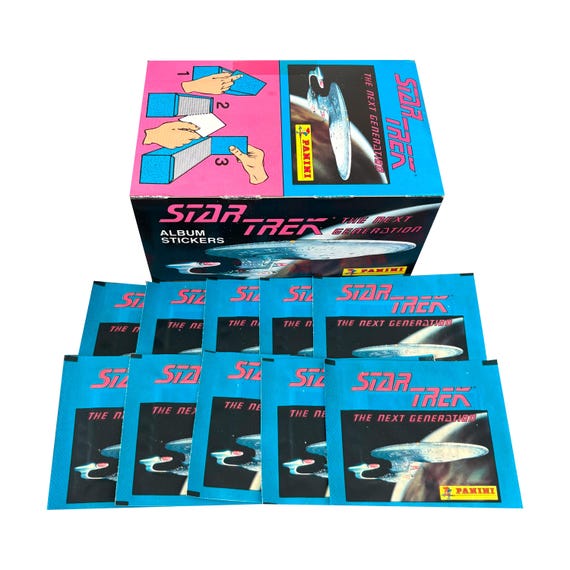 10 Packs of Star Trek the Next Generation Vintage Album Stickers