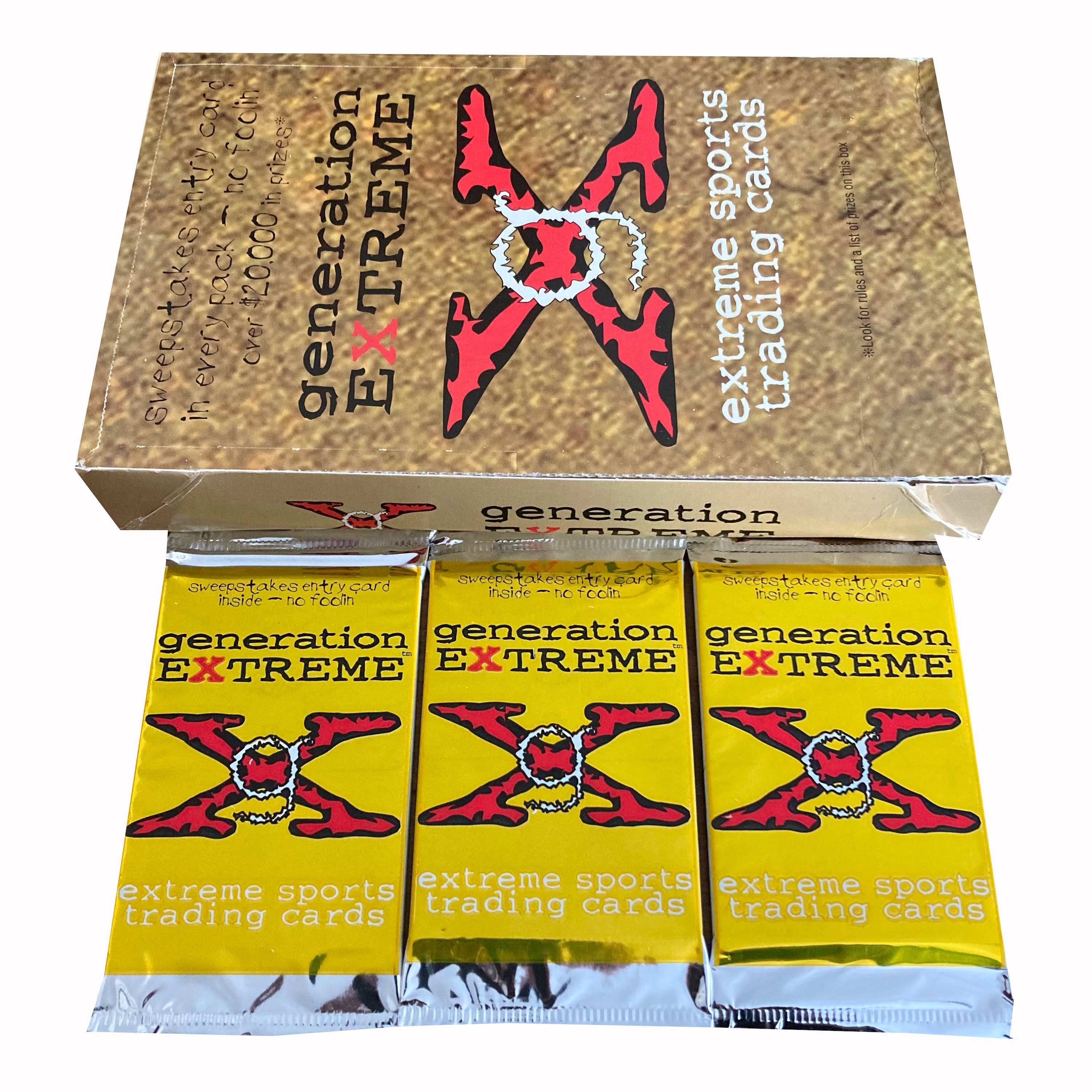 3 Packs of Generation Extreme (GX) Vintage Extreme Sports Trading