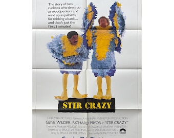 1980 American Comedy Film Stir Crazy Movie Poster - Etsy