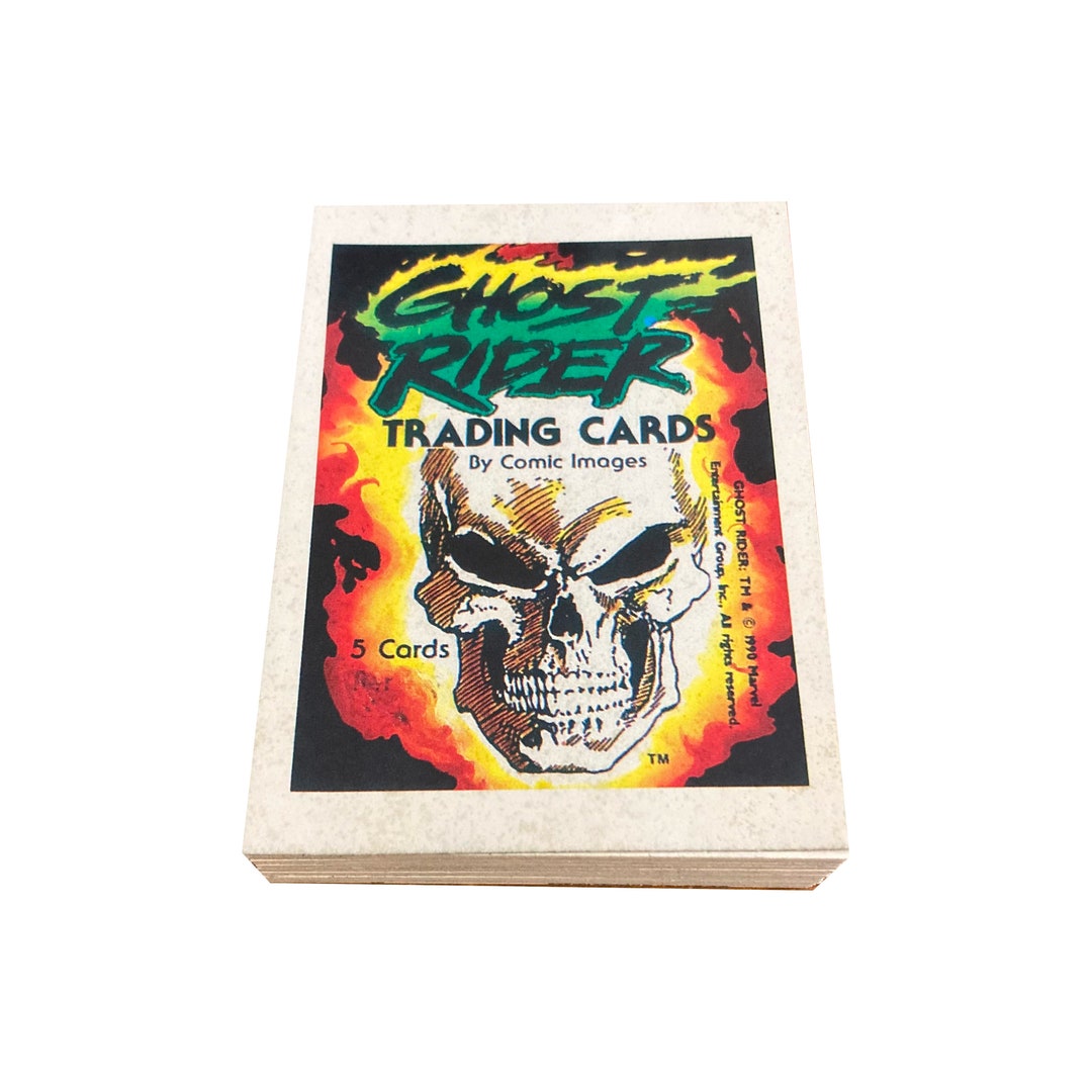 Ghost Rider Card Ghost Rider Series 1 Complete Set of 45 Vintage Trading Cards in ...