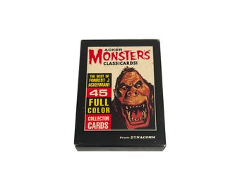 The Ackermonster's Classicards set #2 of 5. Complete set of 45 vintage trading cards in excellent condition with box. Dynacomm 1992. Rare!