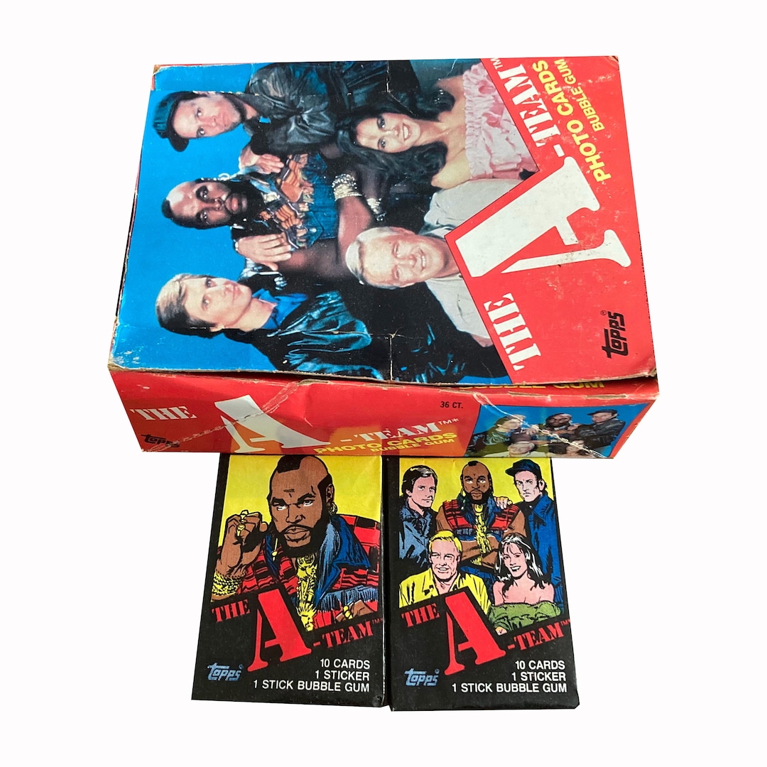 2 Packs of the Ateam Vintage Trading Cards. Each Sealed Wax Pack