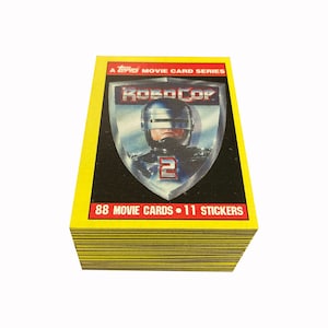 Robocop 2 complete set of 88 vintage trading cards in excellent condition. Does not include stickers. Topps 1990.