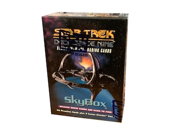 Star Trek Deep Space Nine ab Werk versiegeltes Set von Vintage-Sammelkarten. 48 Premium Karten + 2 Bonus Spectra Karten. Skybox 1993.DS9