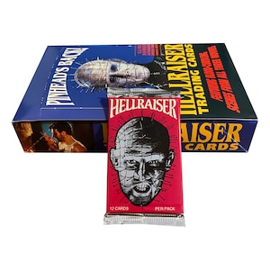 1 Packung Hellraiser Sammelkarten. 12 Karten pro Packung. EclipseEnterprises 1992. Stecknadelkopf! Unverzichtbares Horror-Sammlerstück!