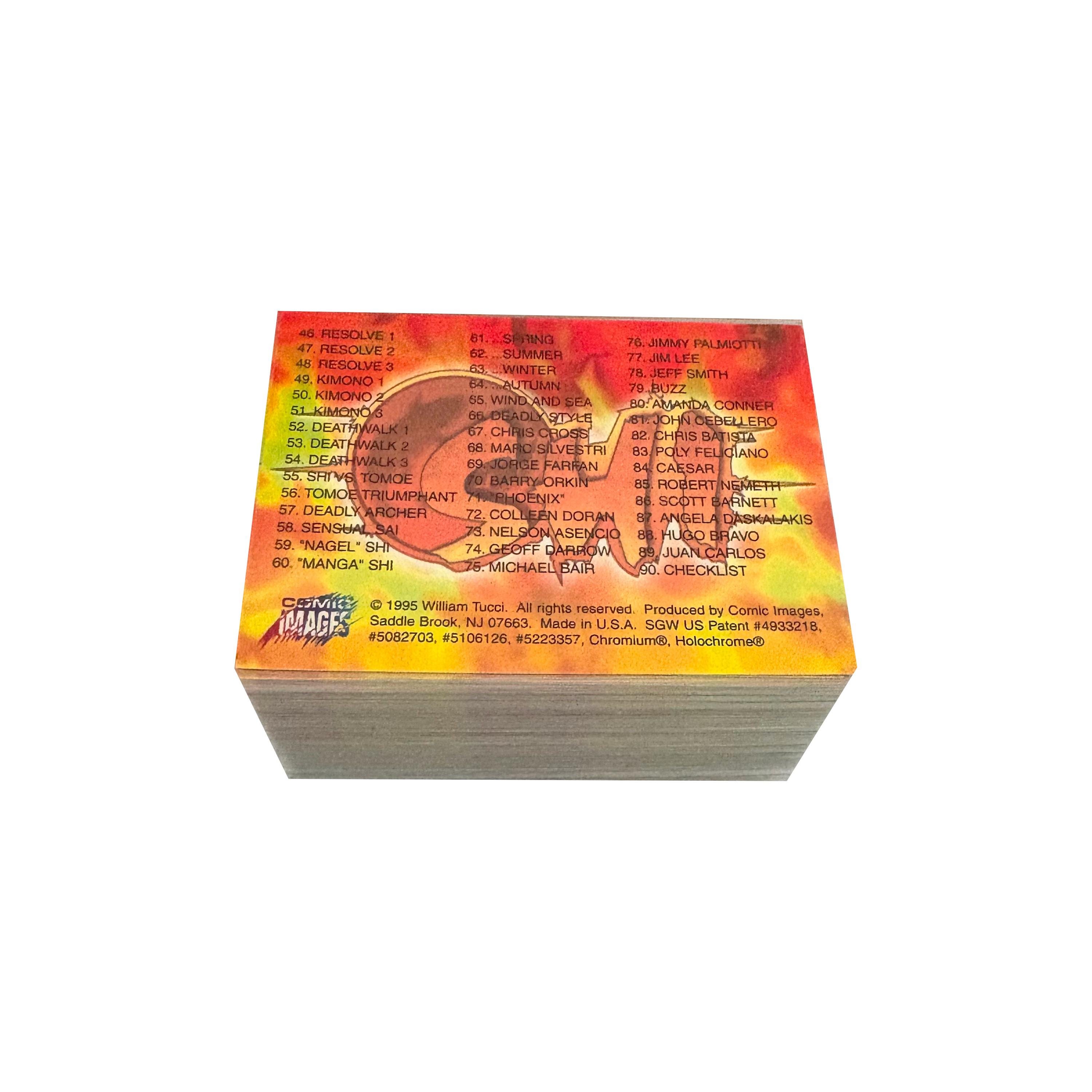 Shi Series 1 Complete Base Set of 90 Vintage All-chromium Trading 