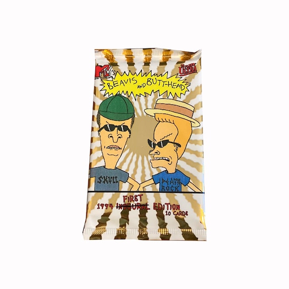 1 Pack of Beavis and Butt-head Vintage Trading Cards. You