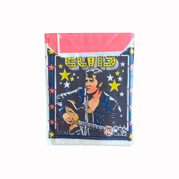 rare elvis presley trading cards 1 pack of Elvis collector cards released by legendary Monty Gum in 1978.  Made in Holland. 4 cards per pack. Rare Elvis Presley collectible