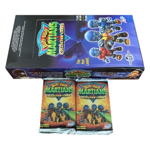 2 packs of Butt-Ugly Martians vintage collector cards. 11 cards per pack. Collect them all! Comic Images 2002. Hard to find!