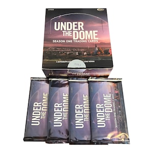 4 packs of Under The Dome Season 1 vintage trading cards. 5 cards per pack. Randomly inserted special cards. Produced by Rittenhouse.