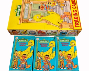 3 packs of Sesame Street vintage trading cards. 10 cards per pack. Idolmaker Inc 1992. Collect them all! Big Bird Elmo Bert & Ernie Oscar