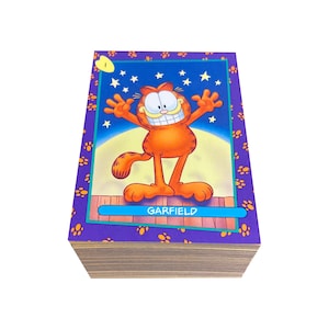 Garfield Premier Edition complete base set of 100 vintage collector cards in excellent condition. Skybox 1992.