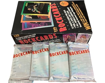 4 packs of Rock Cards vintage trading cards. Series 1. 13 cards + 1 sticker per pack-randomly inserted legacy series featuring Grateful Dead