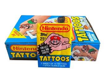 1989 NINTENDO Topps GAME PACKS Cards (28) - Scratch Offs +